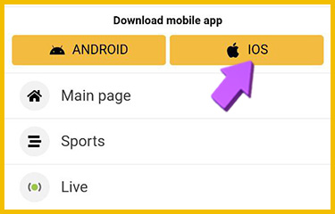 Click \"Download for iOS\"