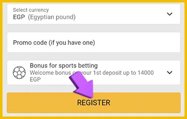 hit the 'Register' button to finalize your account creation